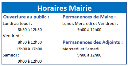 Horaires 1